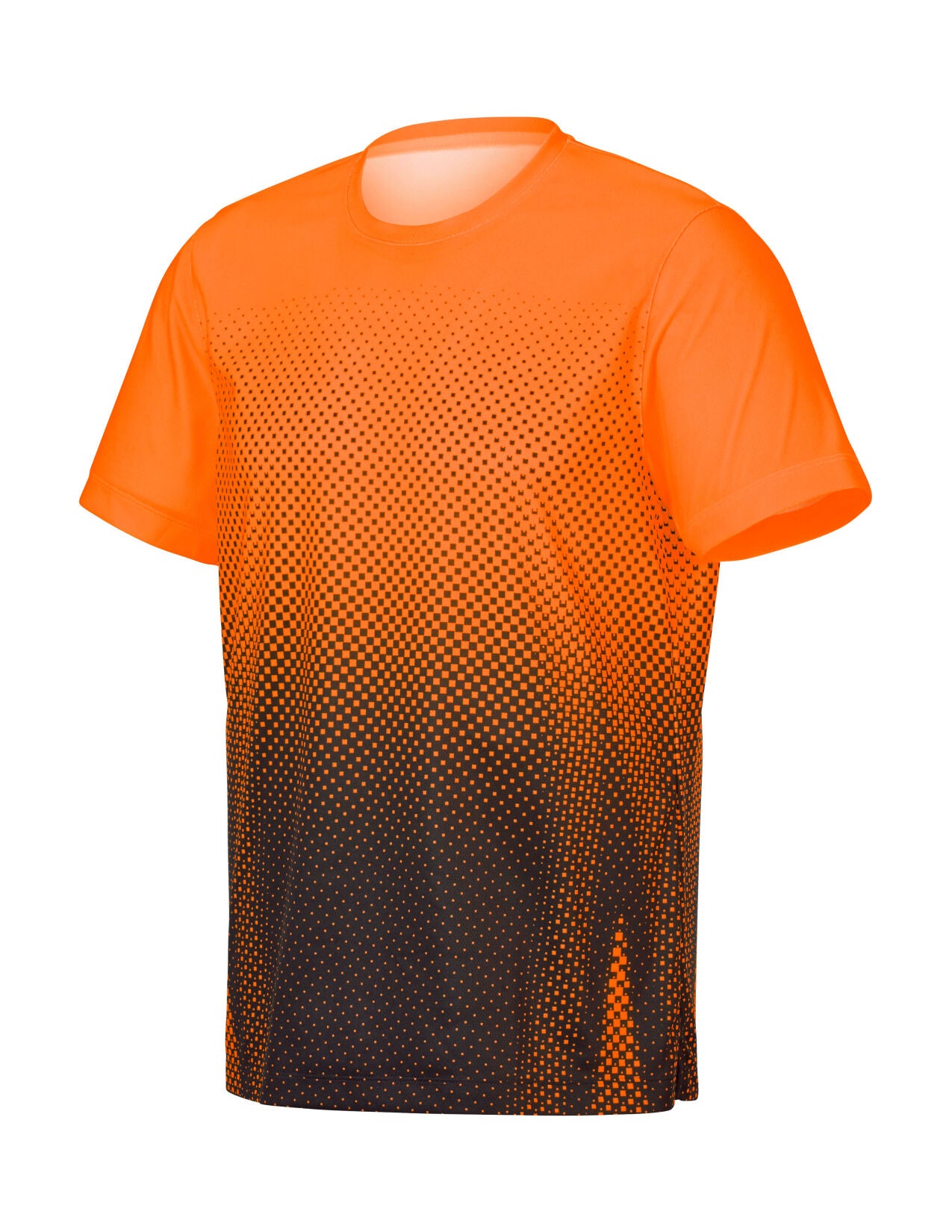 Enhanced Functional T-Shirt e.s.t:aktik in neon orange/black
