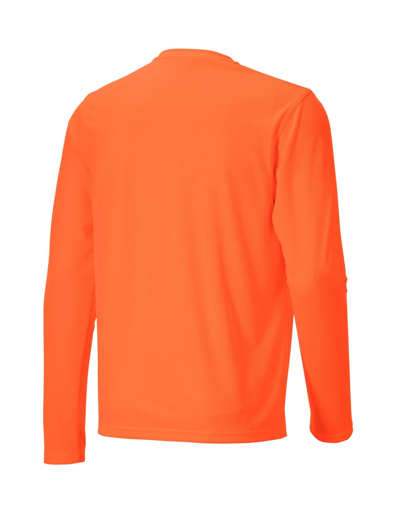 Enhanced Visibility Performance Long Sleeve Shirt in neon orange