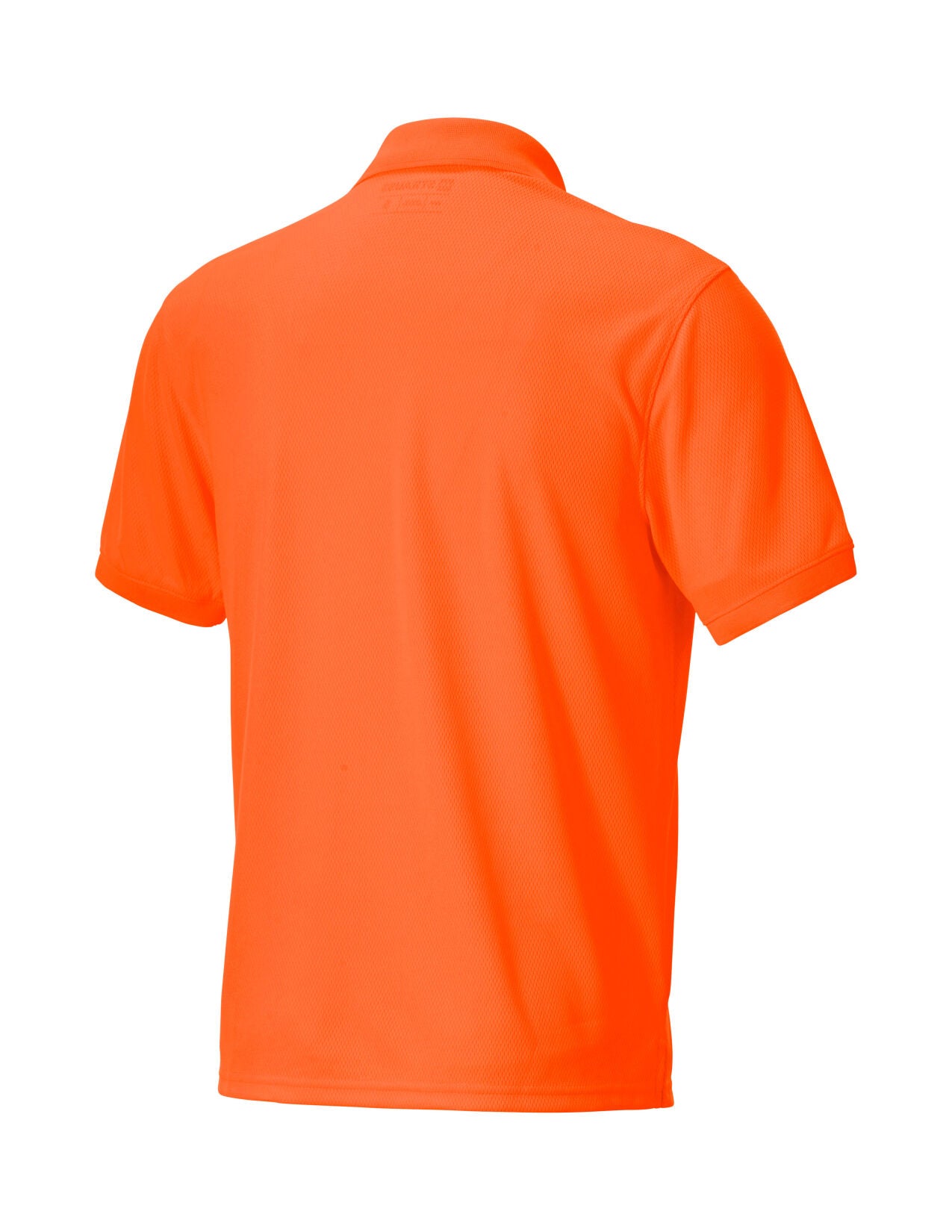 Enhanced Visibility performance Polo Shirt in neon orange