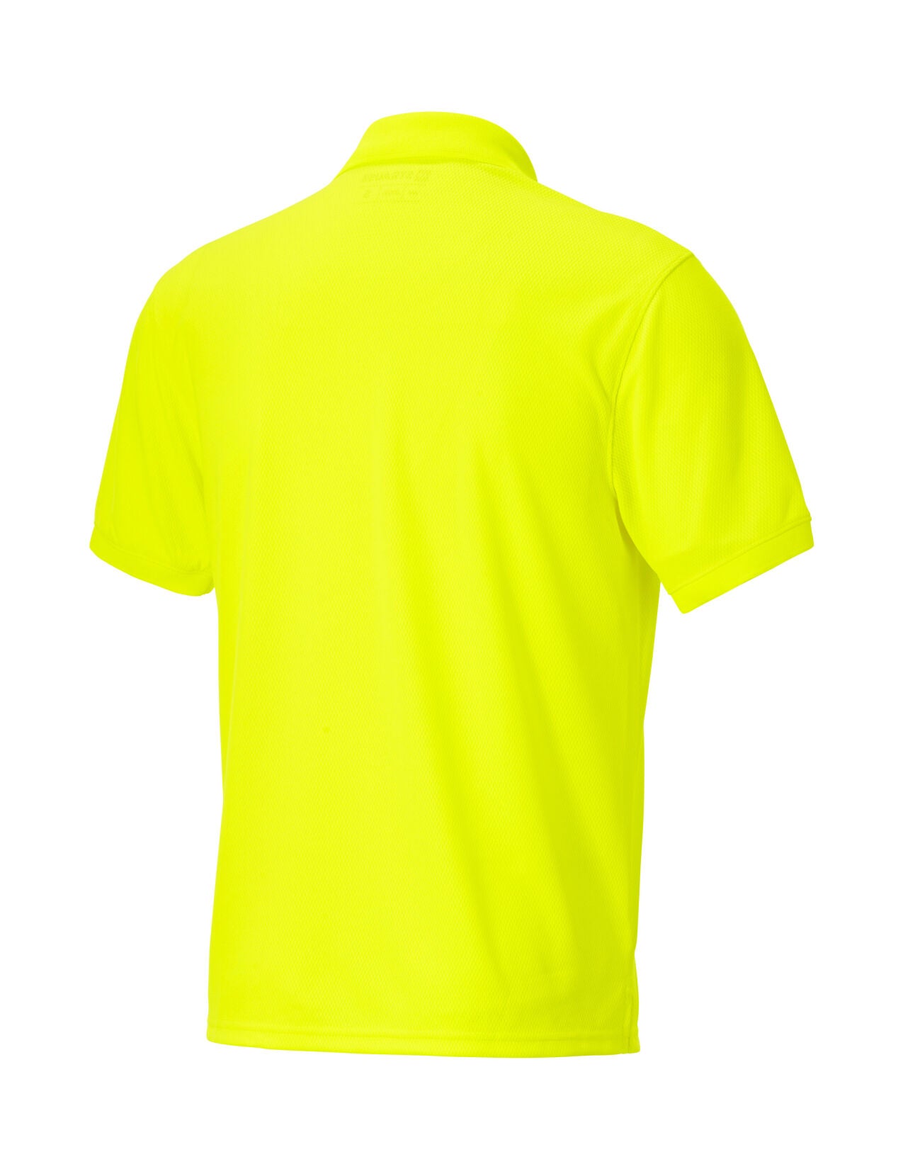 Enhanced Visibility performance Polo Shirt in neon yellow