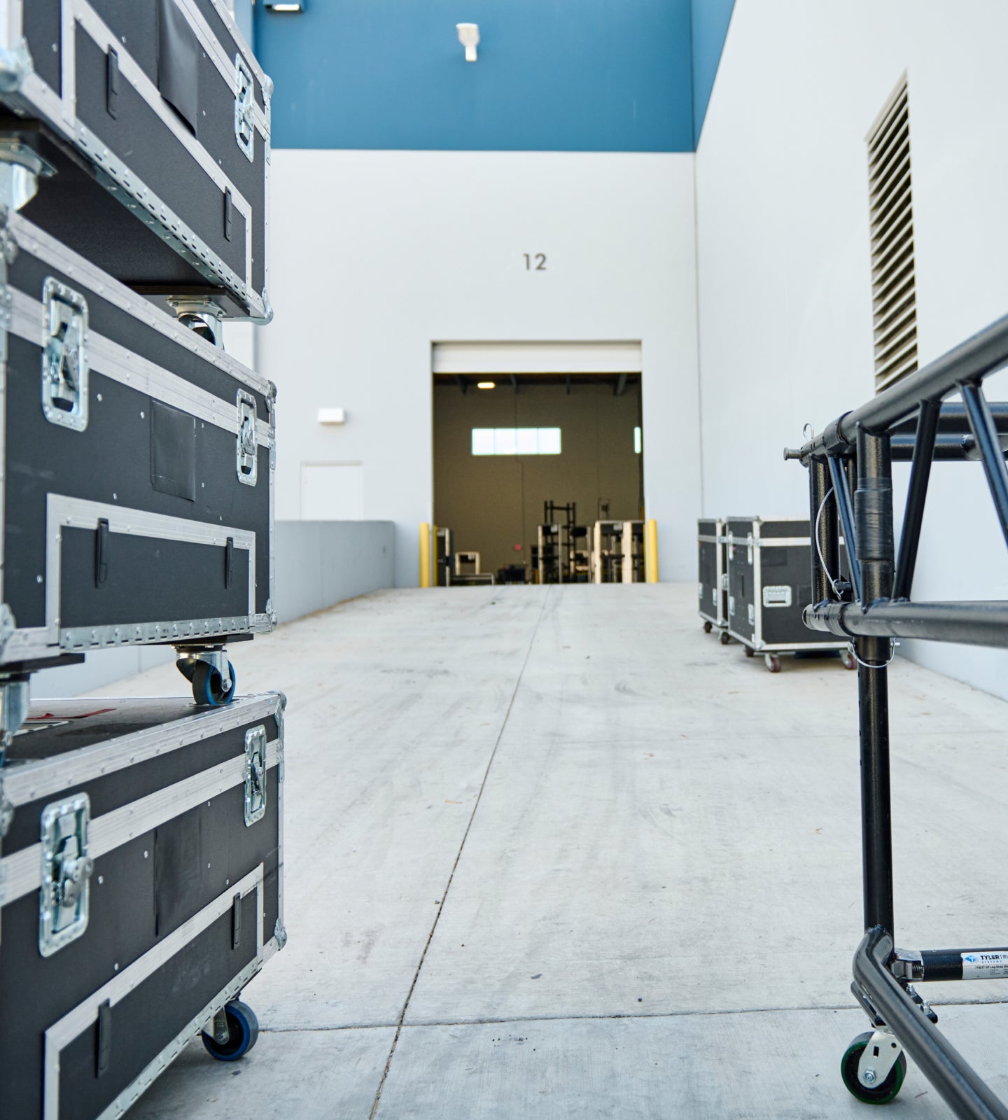 An industrial jobsite with different materials.