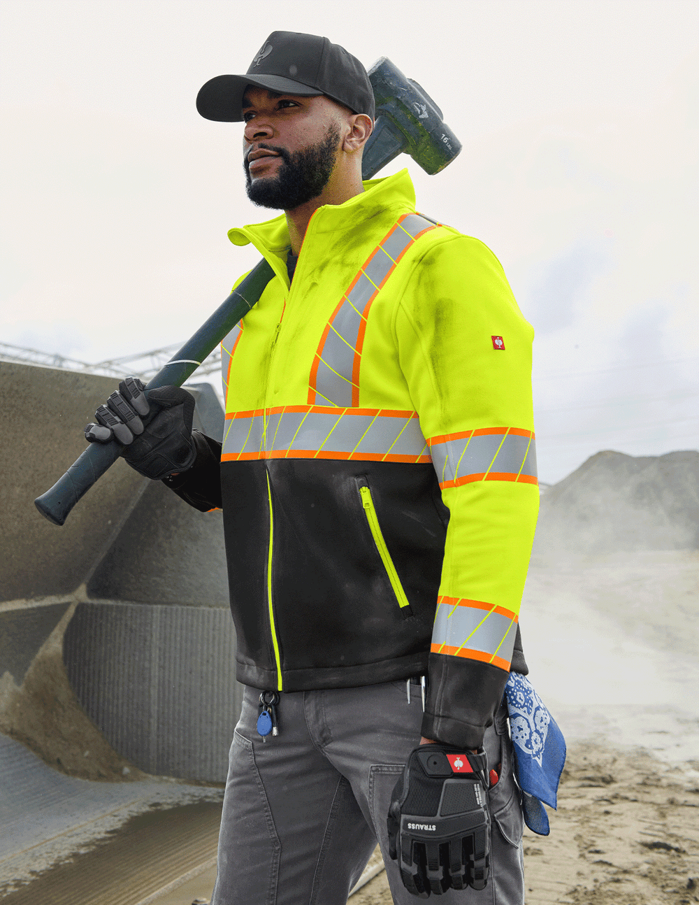 High Visibility Softshell Jacket Class 2 | Strauss