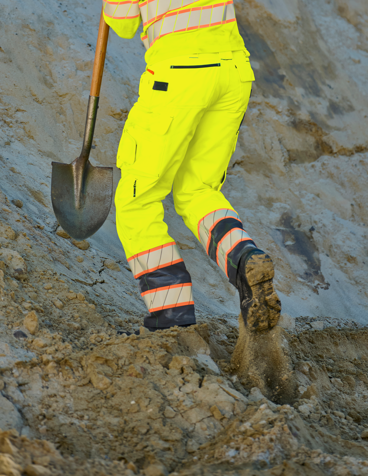 Man wearing High Visibility Work Pants