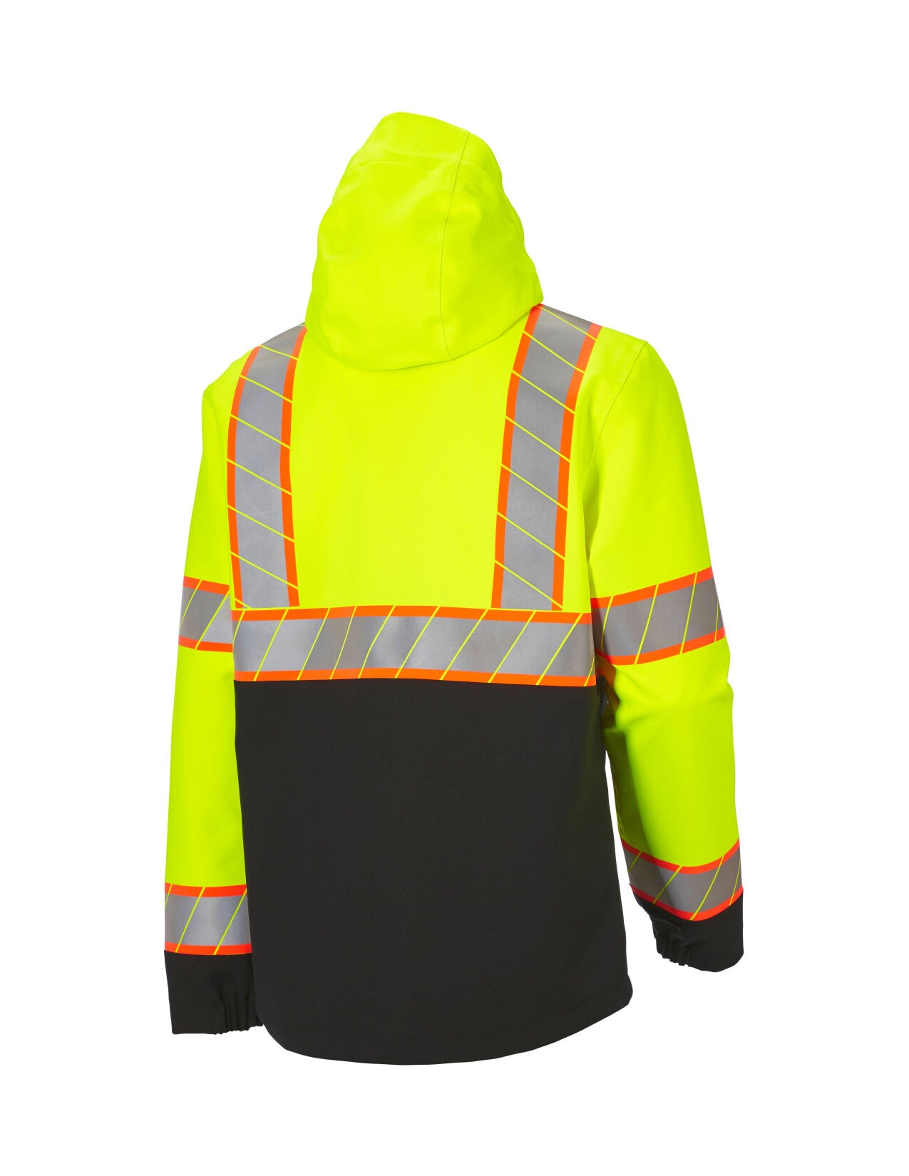 High Visibility Waterproof Jacket Class 2 neon yellow black