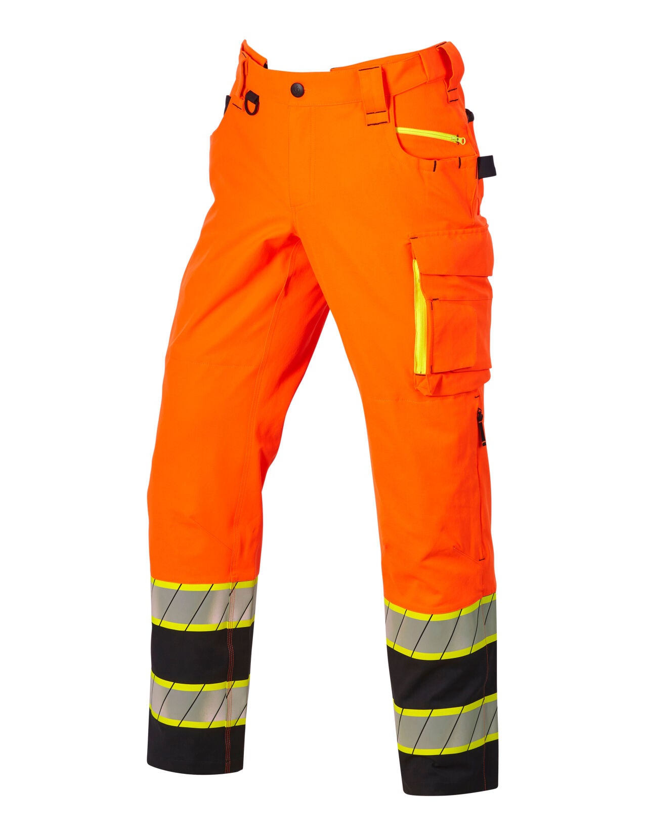 High Visibility Work Pants in neon orange