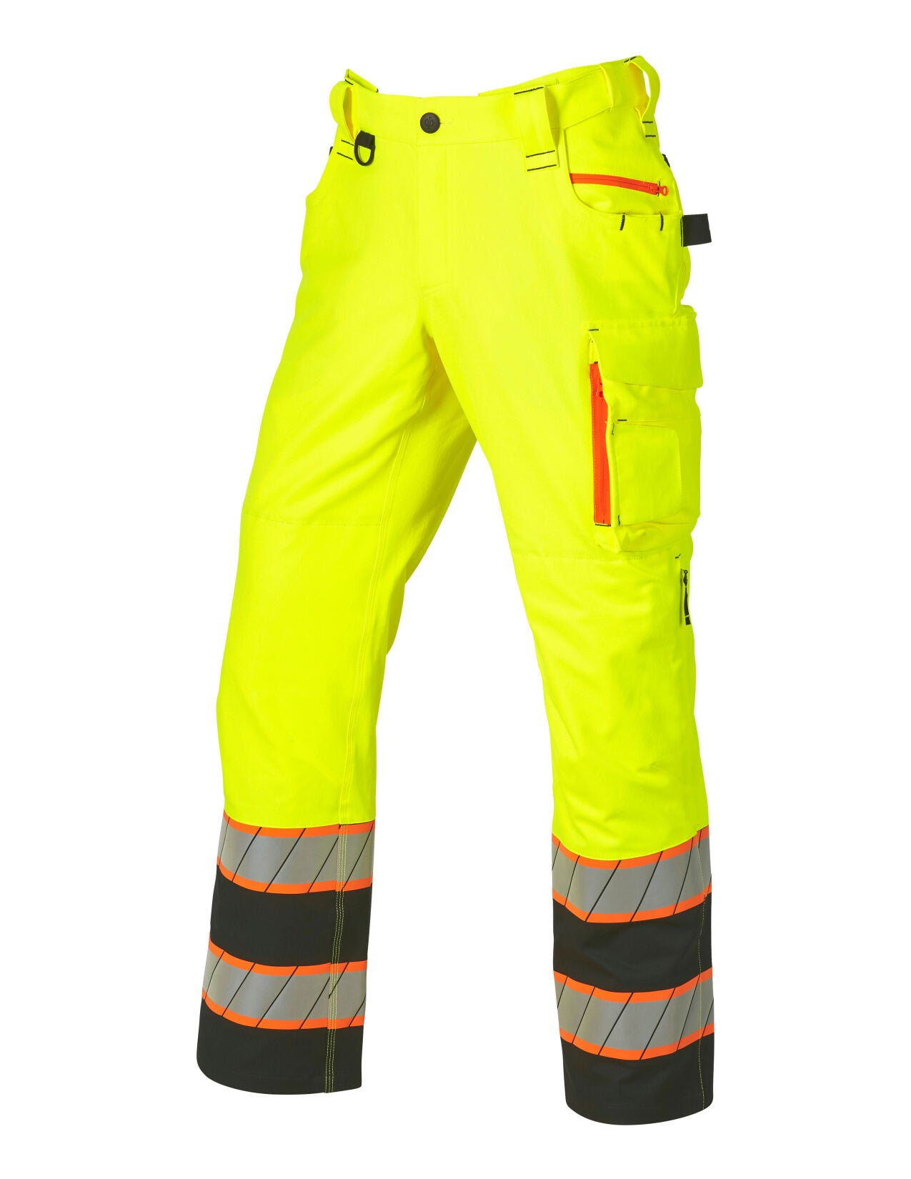 High Visibility Work Pants in neon yellow