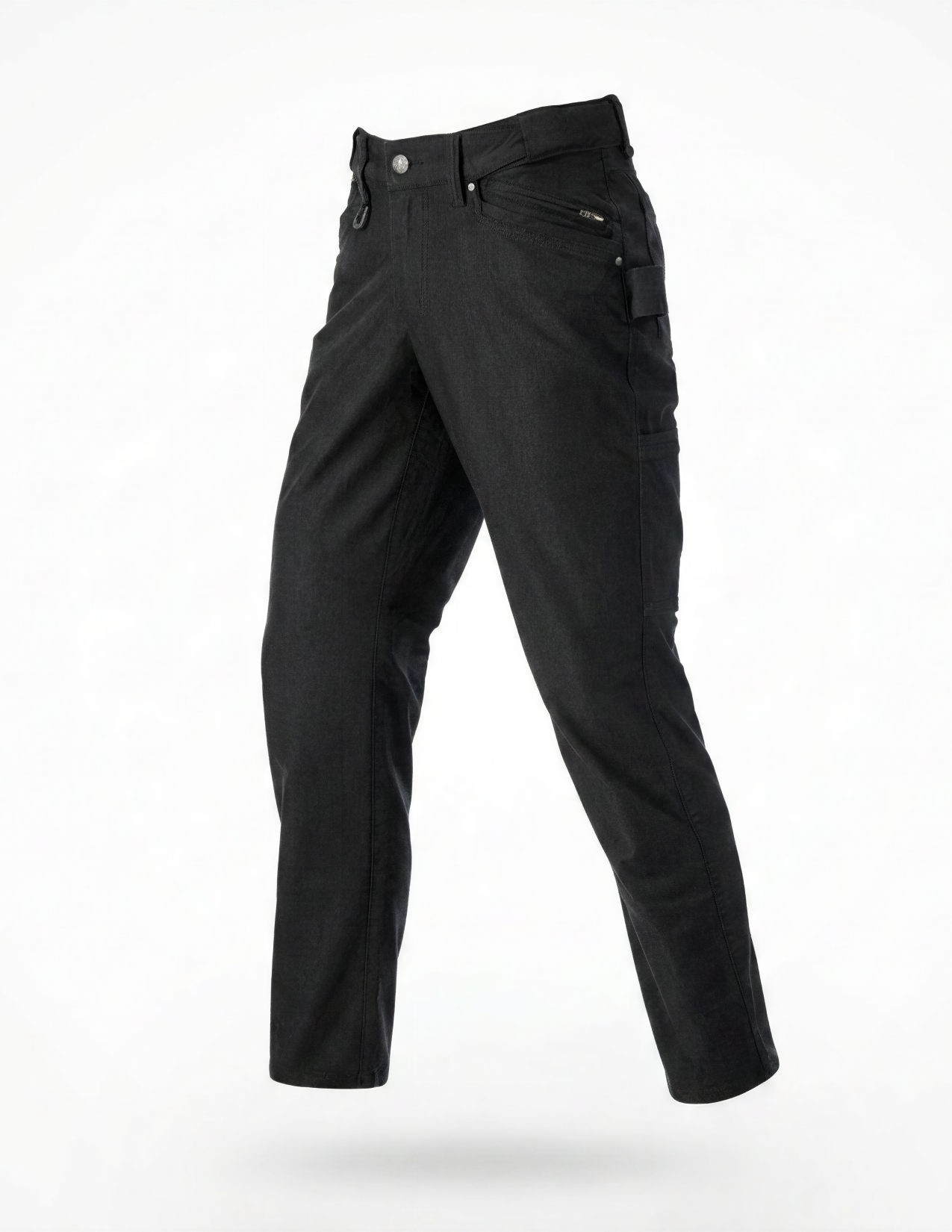 Black pants on a white background