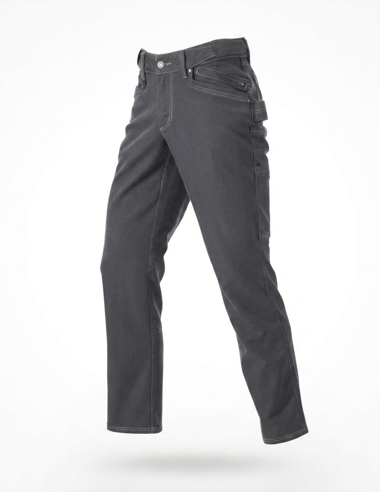 Gray pants on a white background
