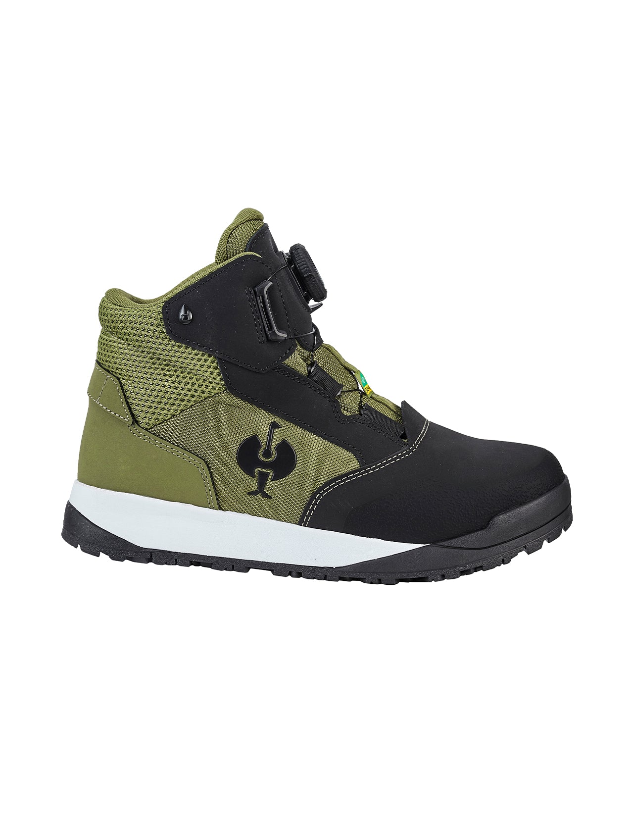 Murcia Mid Safety Toe Work Boot in black/mountaingreen