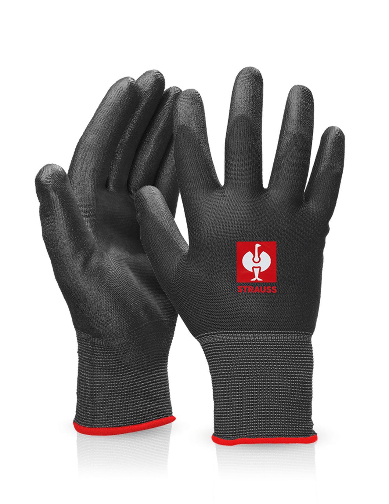 handschuhe in english STRAUSS | PU Micro Gloves | High-Performance Gear & Accessories For Every Job Site | Black