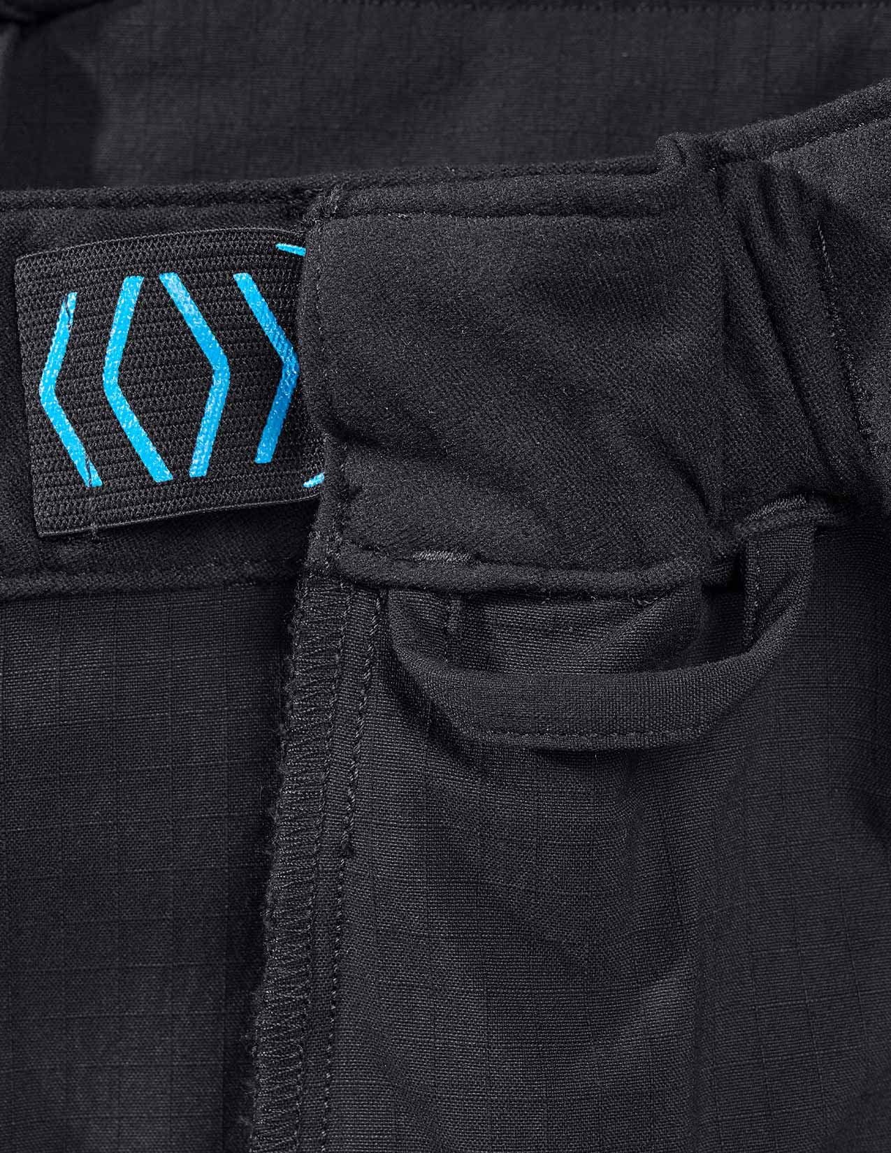 Close up of loops for suspenders