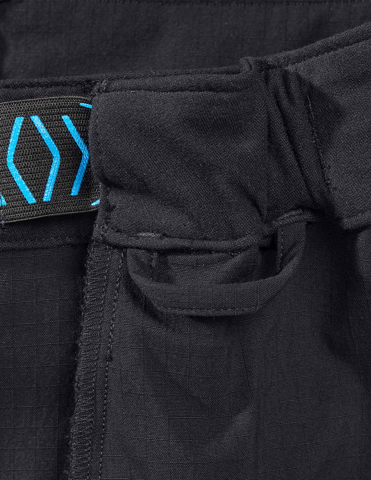 Close-up of a loop for suspenders