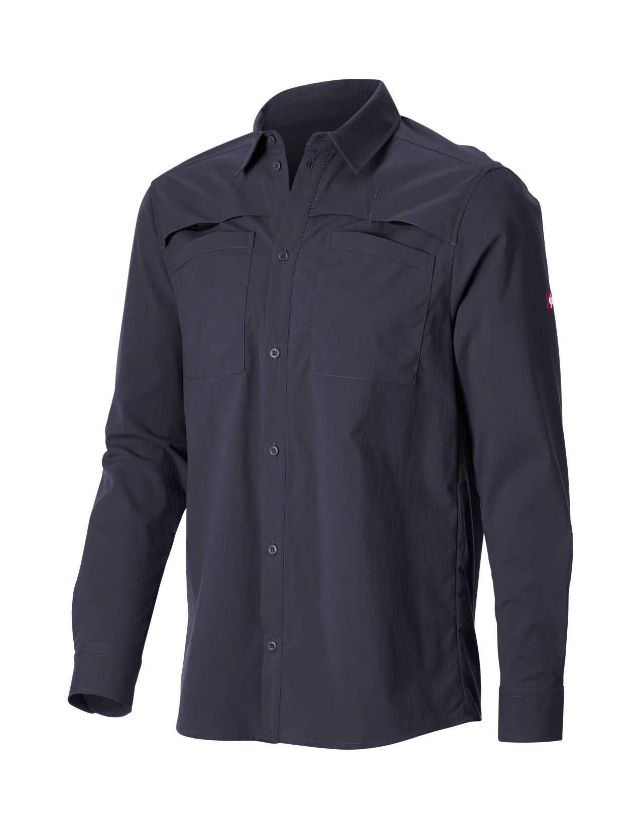 Stretch Ripstop Long Sleeve Work Shirt e.s.t:aktik in neroblue