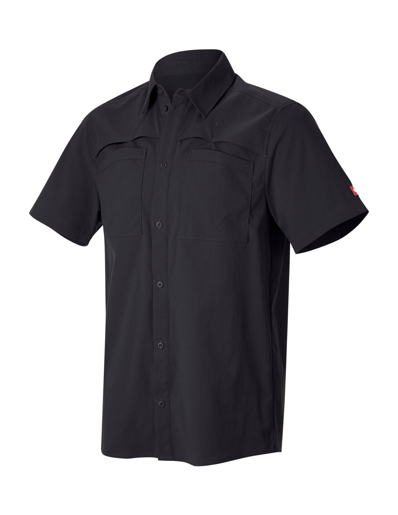 Stretch Ripstop Short Sleeve Work Shirt e.s.t:aktik in black