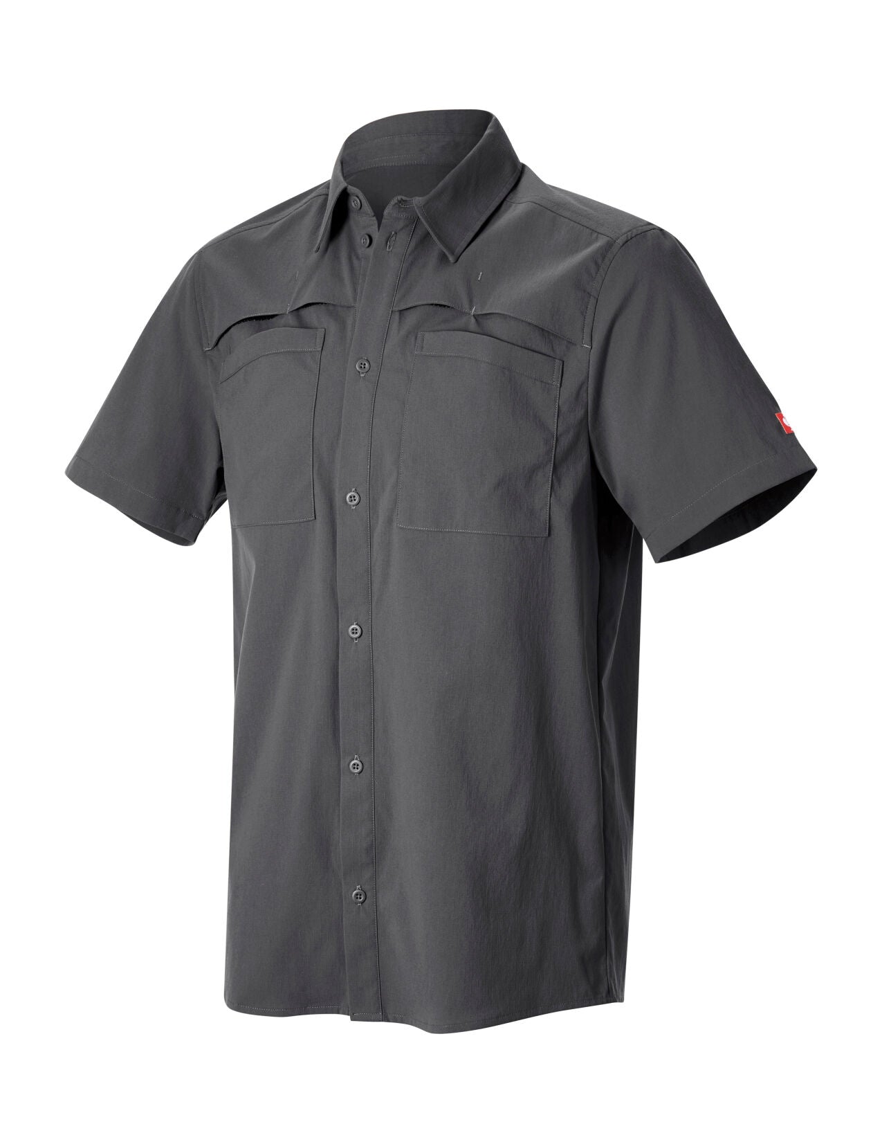 Stretch Ripstop Short Sleeve Work Shirt e.s.t:aktik in carbongrey