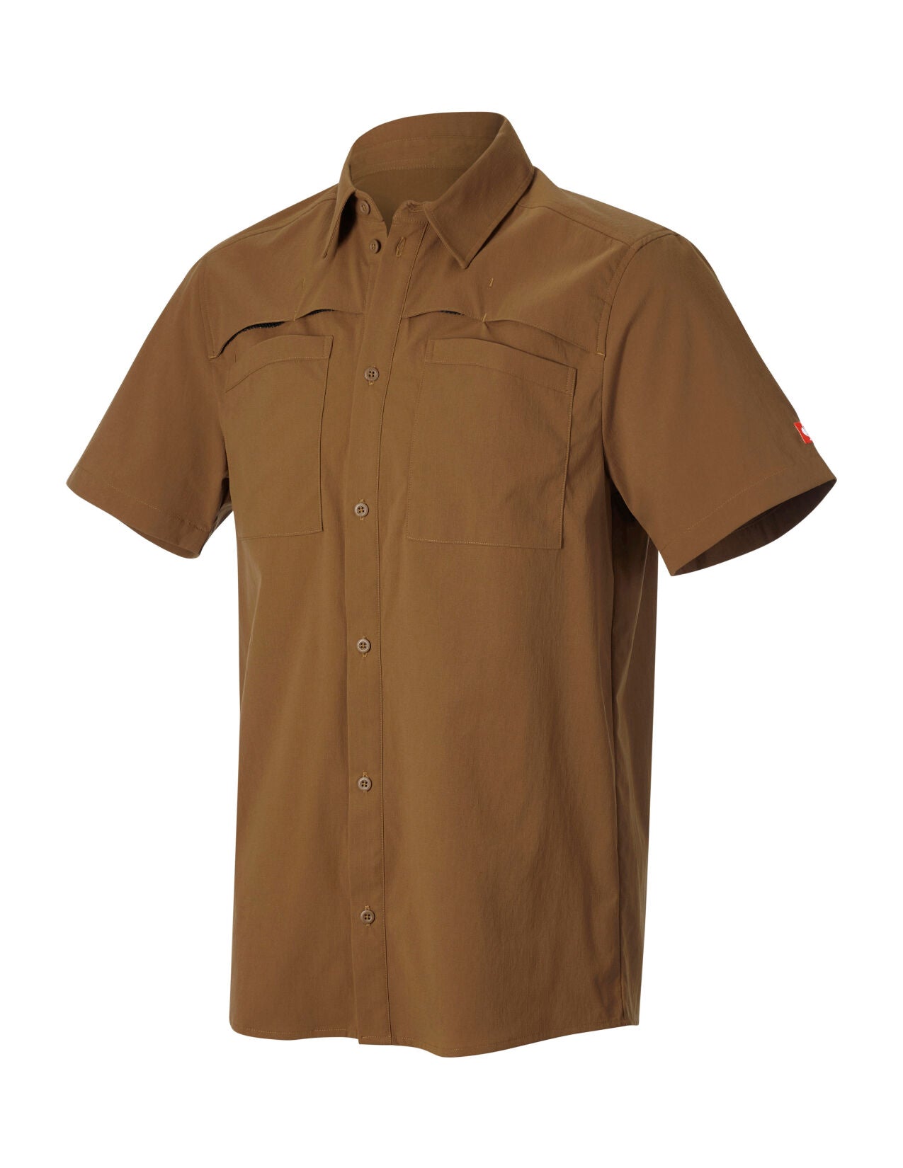 Stretch Ripstop Short Sleeve Work Shirt e.s.t:aktik in desertbrown