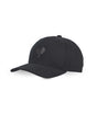 Black cap with a Strauss logo on a white background