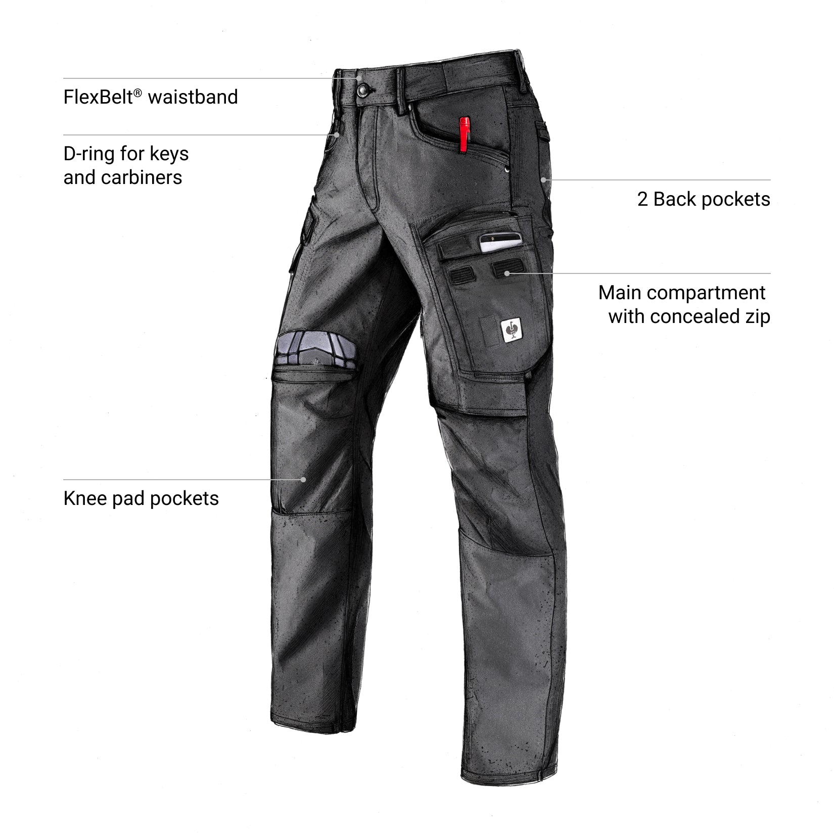 Cargo Work Pants e.s.vintage | Strauss