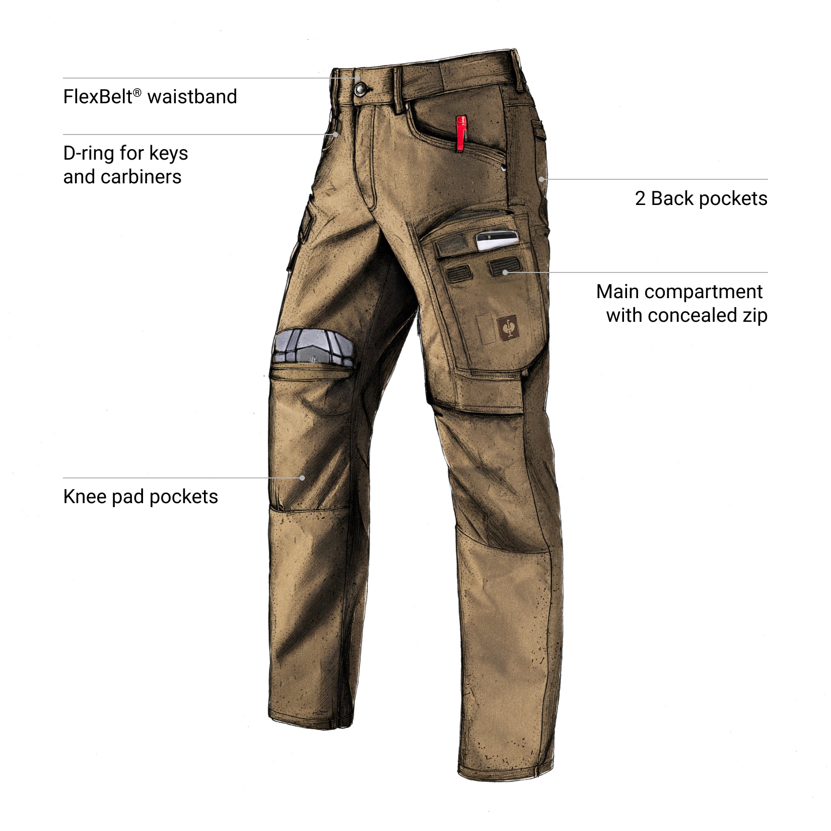 Cargo Work Pants e.s.vintage | Strauss