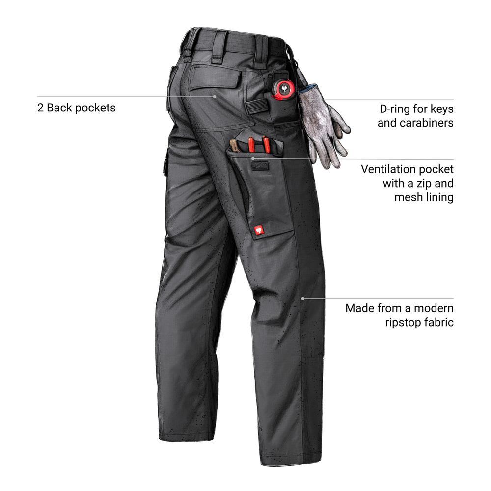 Double Front Ripstop Cargo Work Pants e.s.e:pic | Strauss