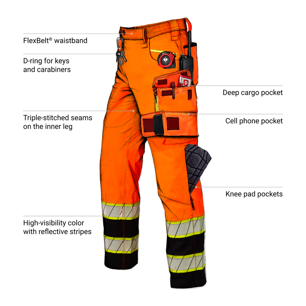 High Visibility Work Pants | Strauss