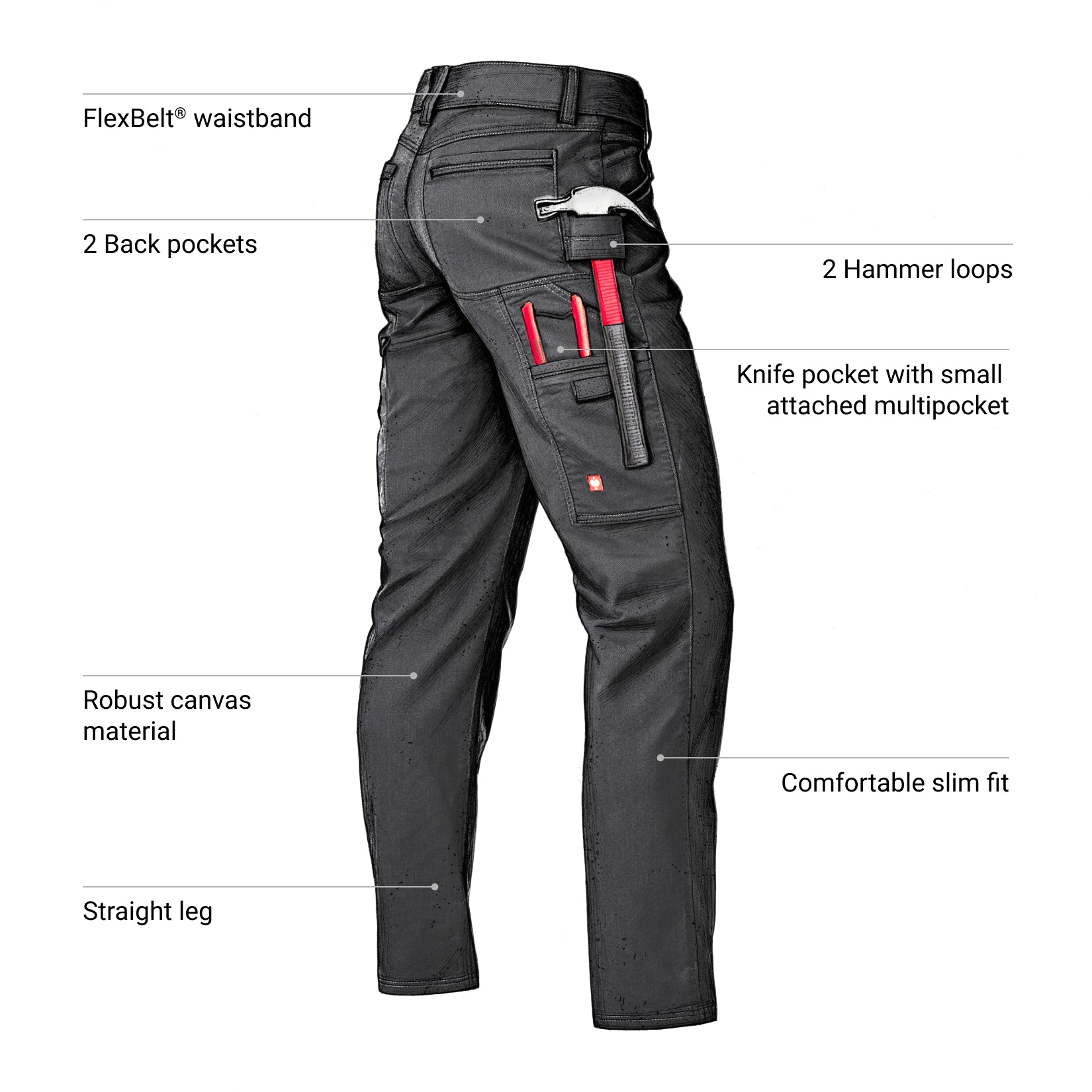 Multipocket Work Pants e.s.vintage | Strauss