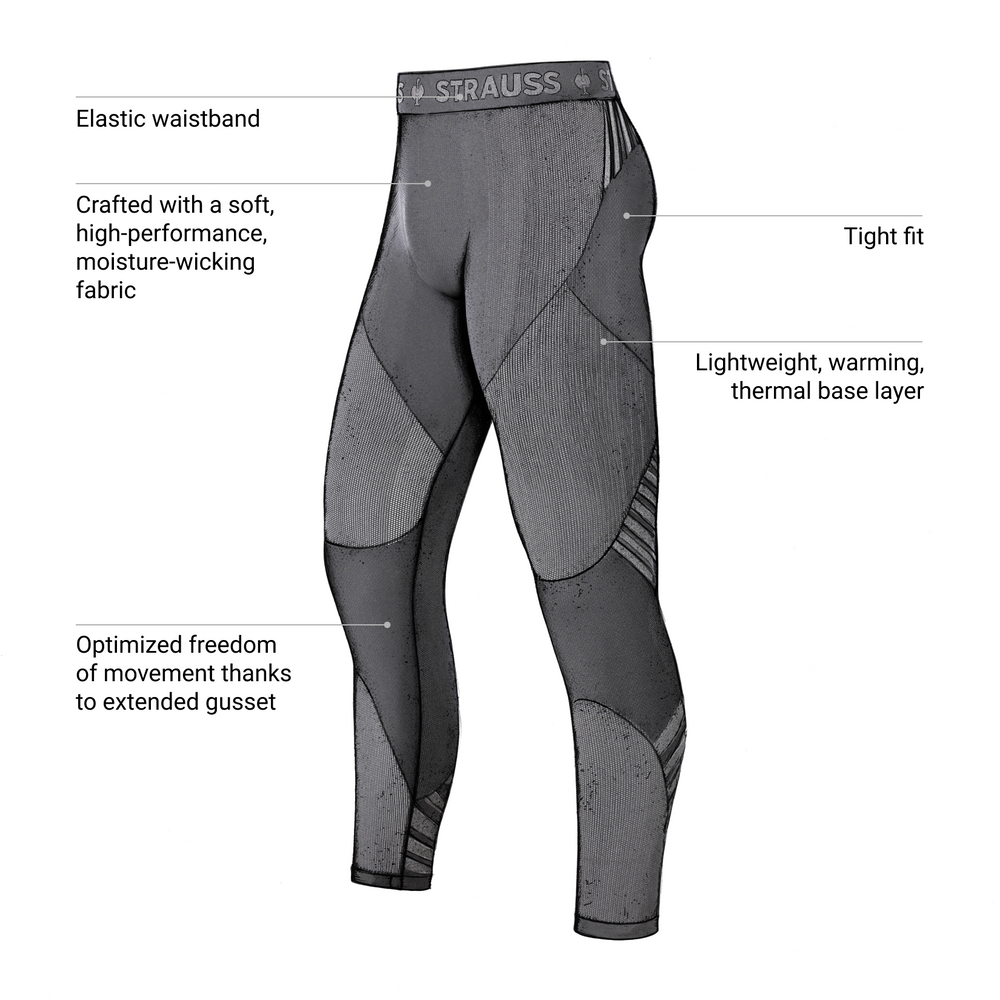 Warm Seamless Thermal Pants e.s.trail pure | Strauss