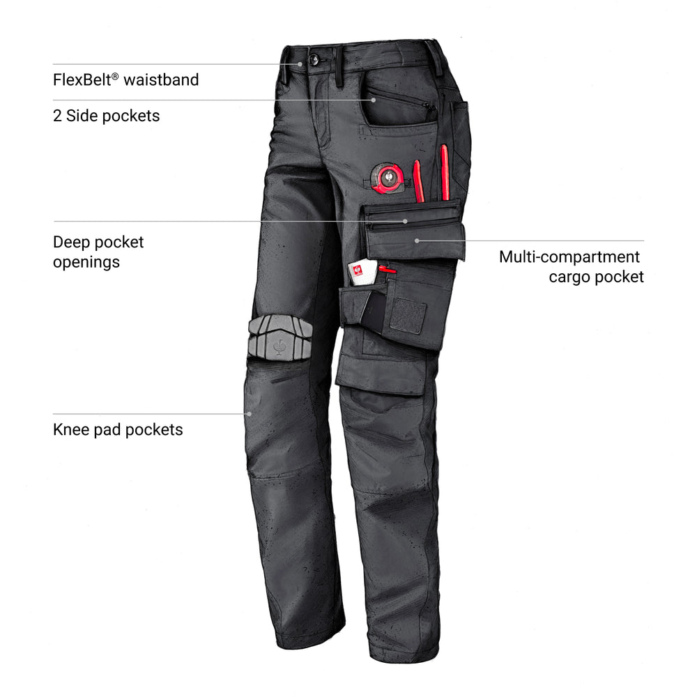 Women's Cargo Work Pants ten Strauss