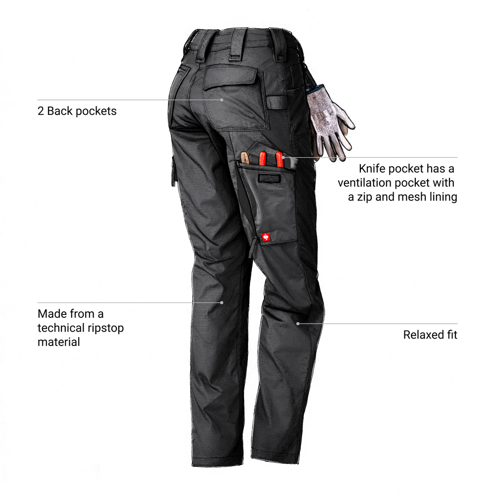 Women's Double Front Ripstop Cargo Work Pants e.s.e:pic | Strauss
