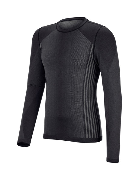 Warm Seamless Thermal Longsleeve e.s.trail pure, black/basaltgrey