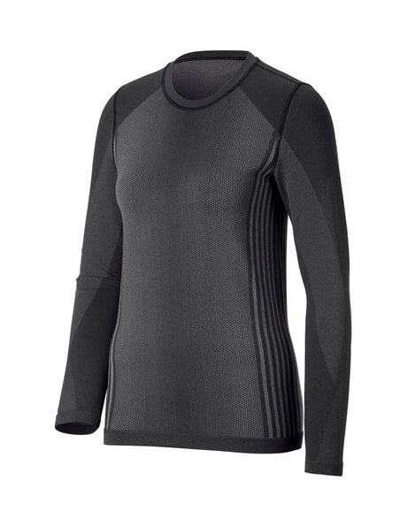 Women's Warm Seamless Thermal Longsleeve e.s.trail pure, black/basaltgrey