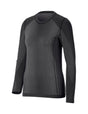 Women's Warm Seamless Thermal Longsleeve e.s.trail pure, black/basaltgrey