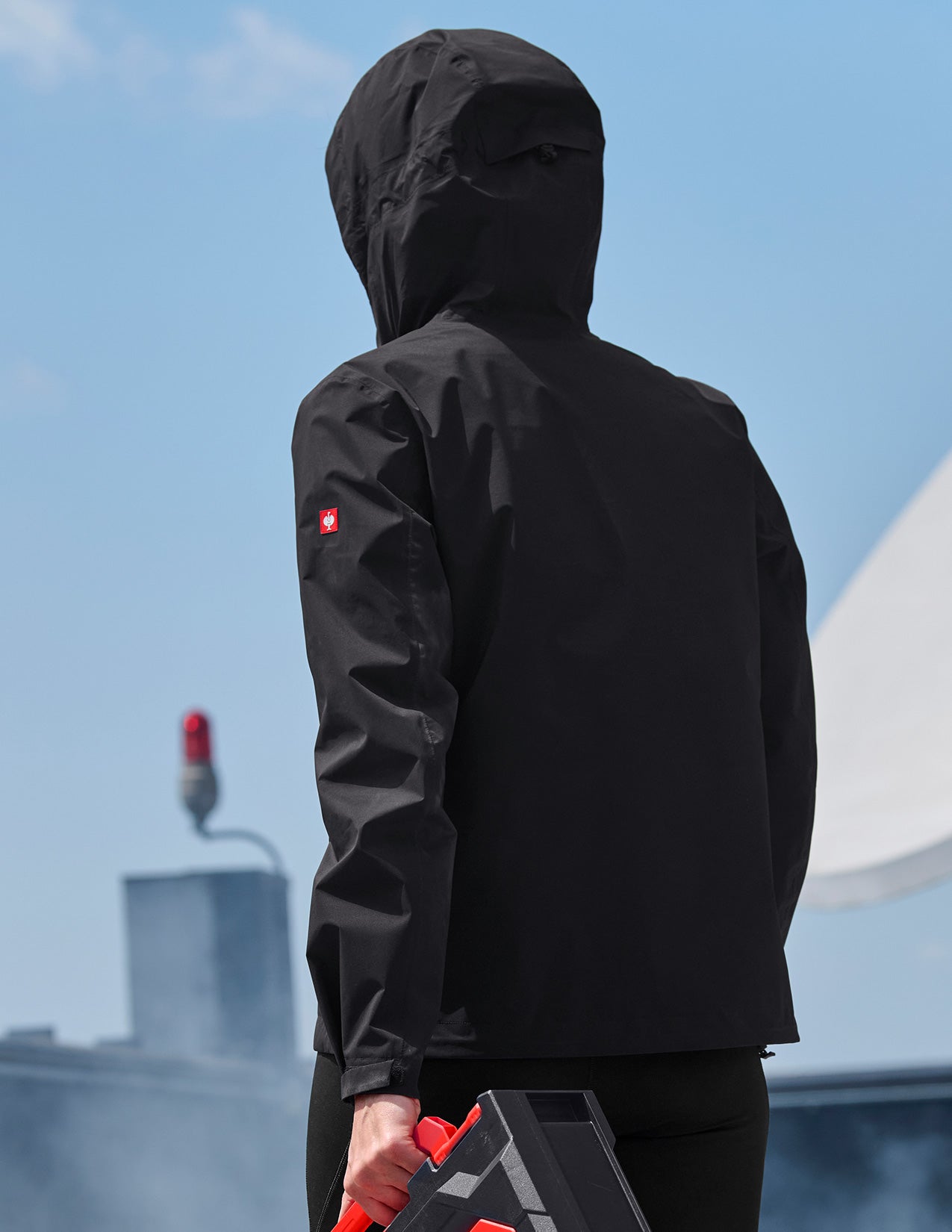 Women's Windbreaker light-pack e.s.trail, black