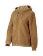 Women's Hooded Sherpa Fleece Jacket e.s.e:pic, almondbrown
