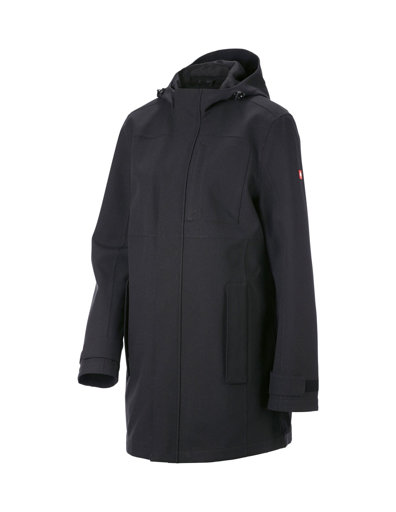Women's Waterproof Rain Coat e.s.e:pic, black