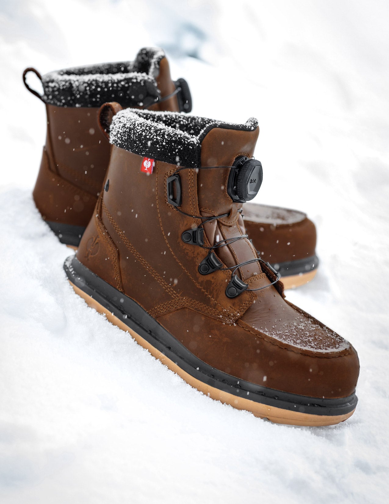 Woodside Mid Safety Toe Work Boot in desertbrown