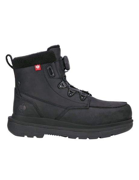 Woodside Mid Safety Toe Work Boot in black
