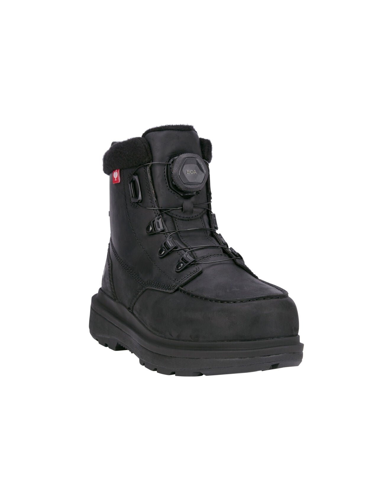 Woodside Mid Safety Toe Work Boot in black