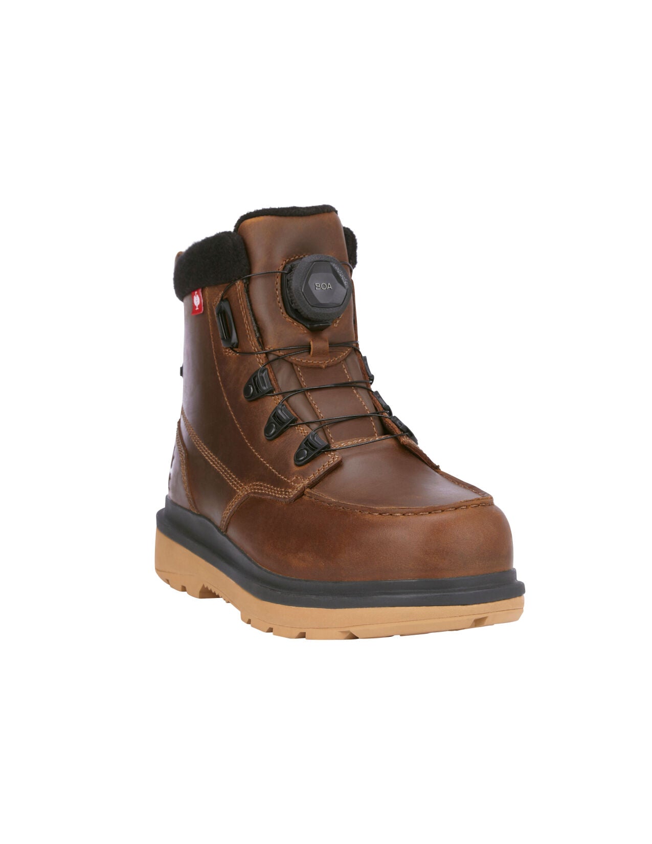 Woodside Mid Safety Toe Work Boot in desertbrown
