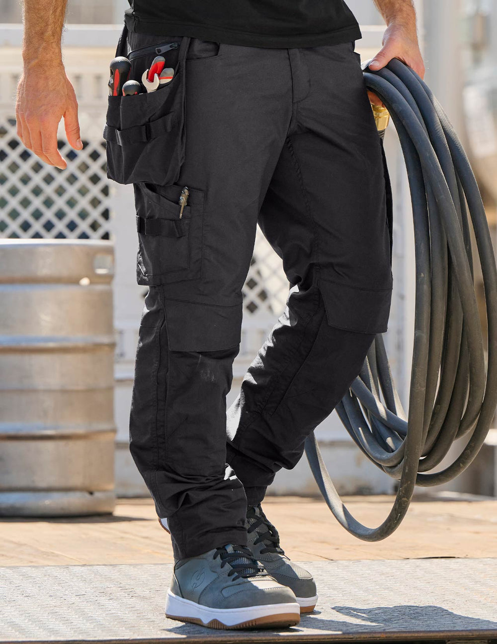 Mens Skinny Construction Pants Work Pants Light Strauss