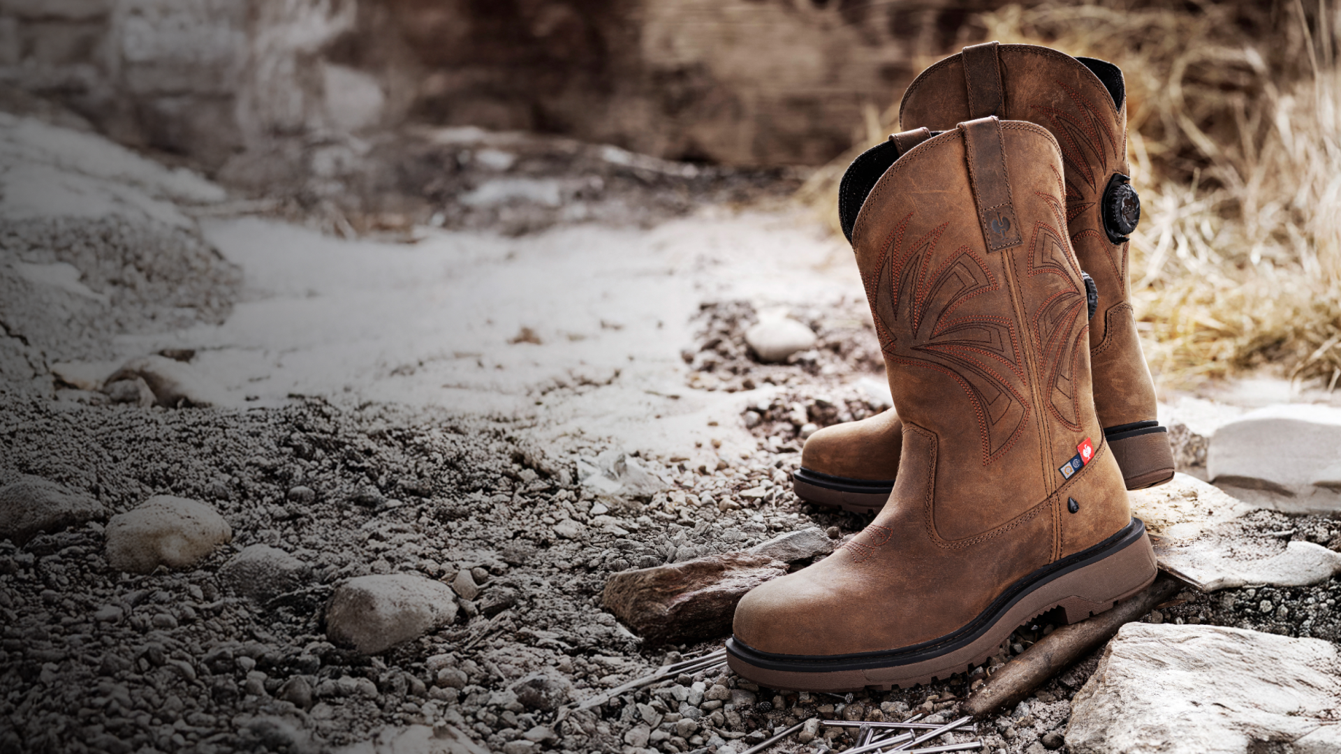 A pair of Doonan High Safety Toe Work Boot