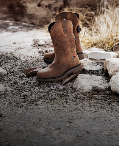 A pair of Doonan High Safety Toe Work Boot