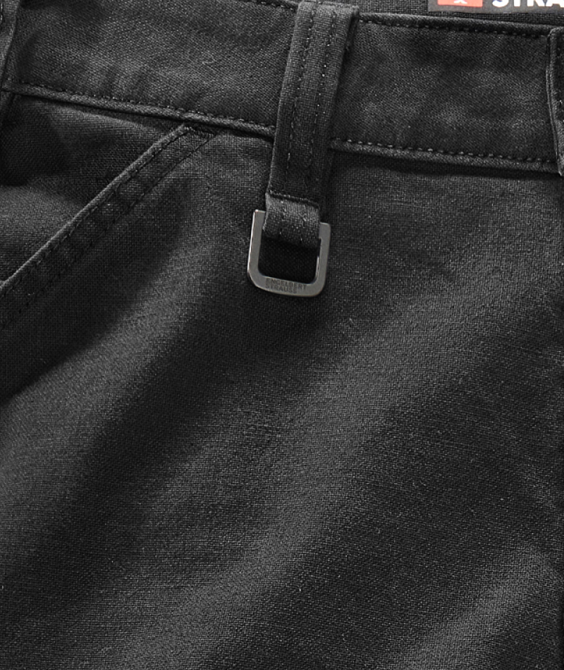 Close-up of STRAUSS e.s.iconic Work Pants waistband and D-Ring.