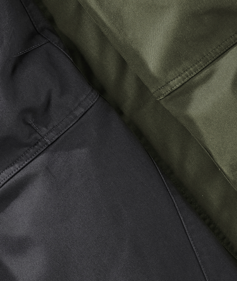 Close-up of STRAUSS e.s.motion ten Cargo Work Pants fabric details.