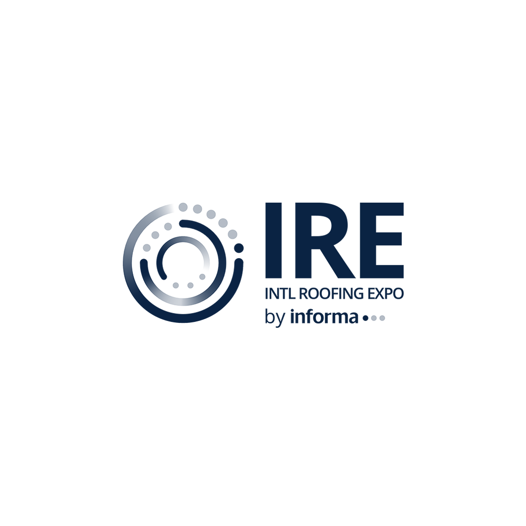 Logo of IRE Intl Roofing Expo by Informa on a white background