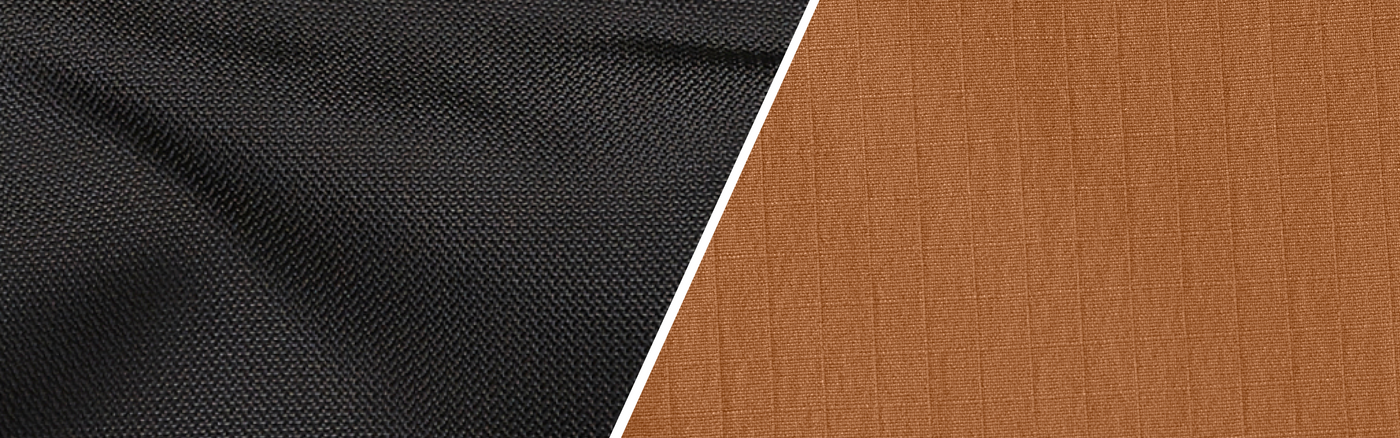 Close-up of Cordura and RIpstop fabric texture