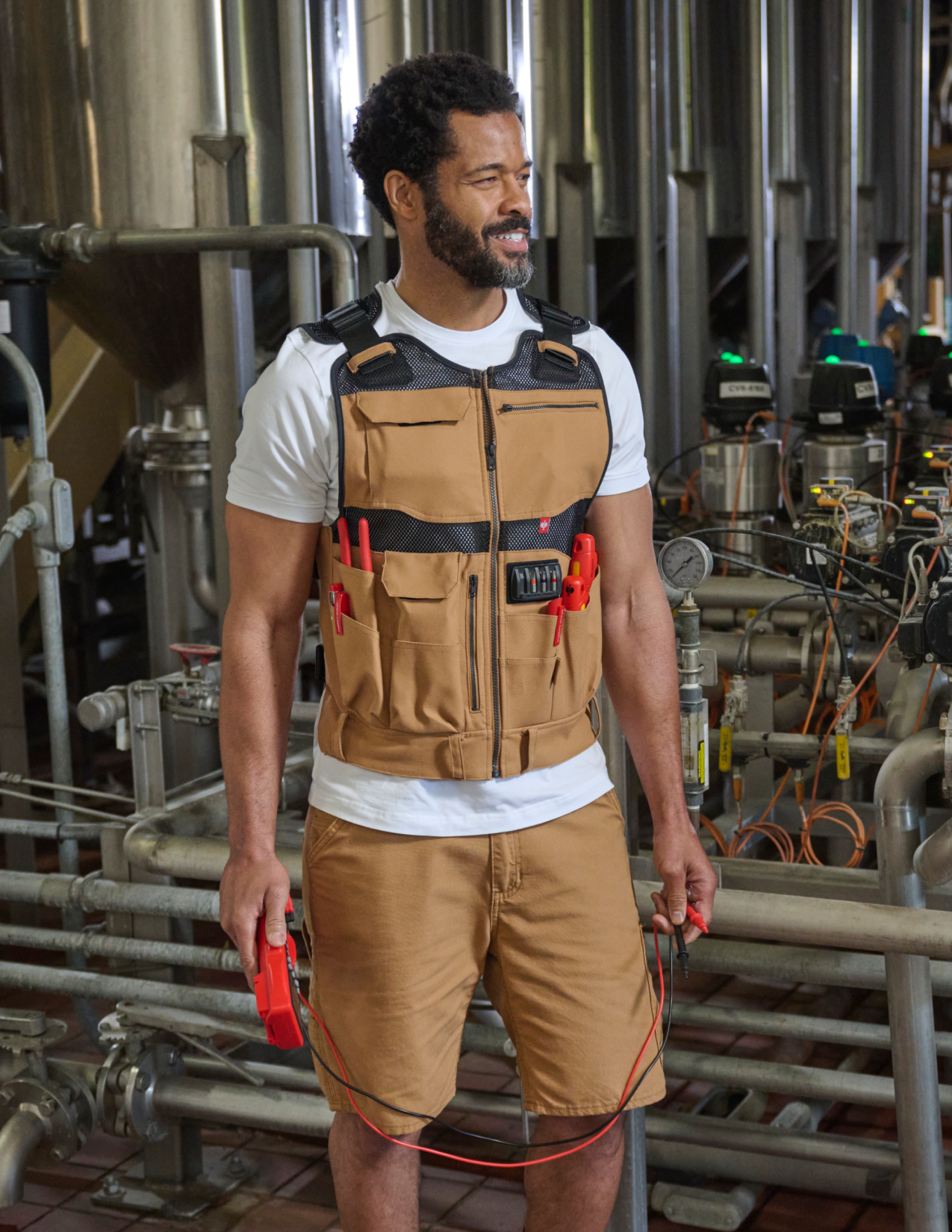 【レア】Brown)2023aw Brook Tool Vest Tool Vest e.s.iconic | Strauss