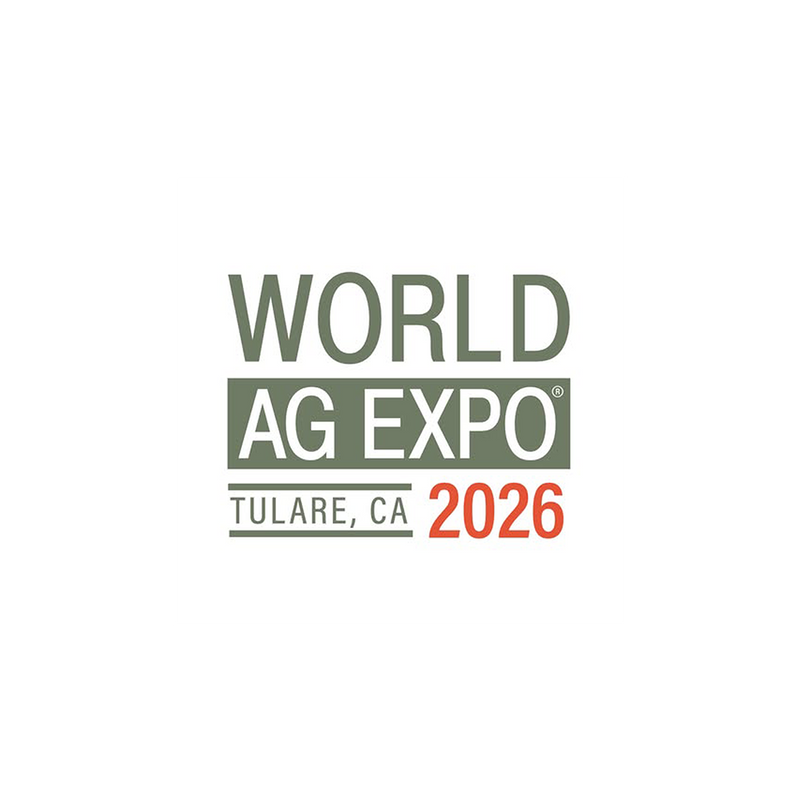 World Ag Expo logo for Tulare, CA in 2026 on a white background