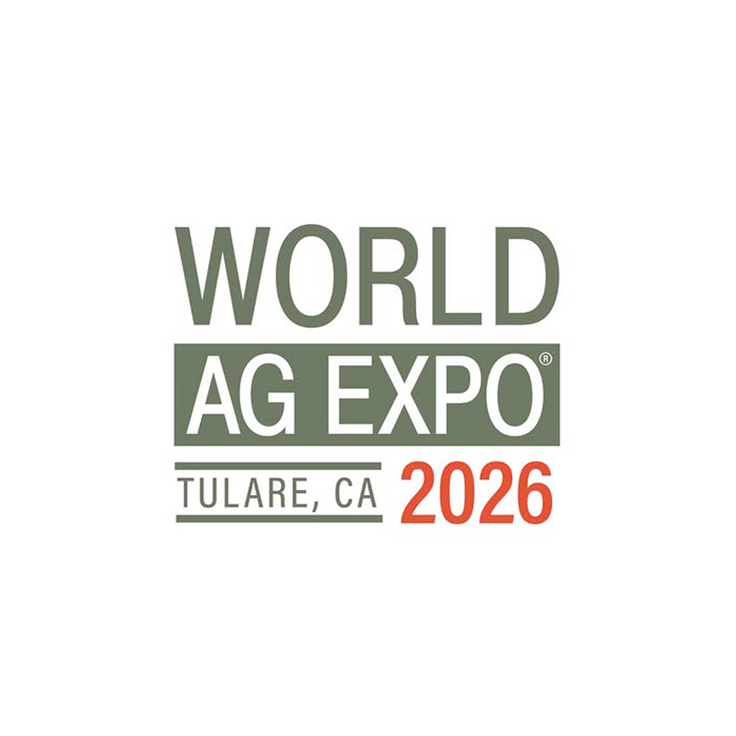 World Ag Expo logo with 'Tulare, CA 2026' text on a white background