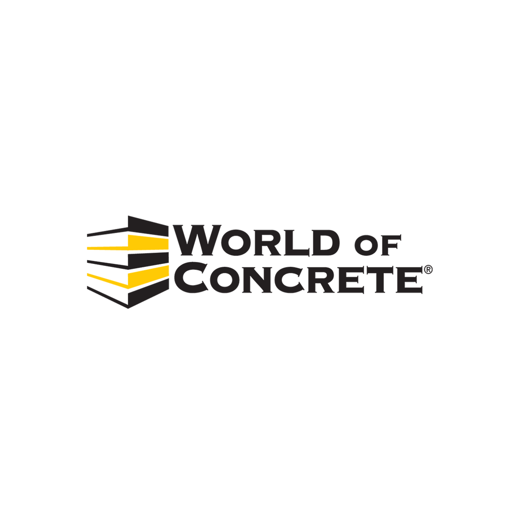 World of Concrete logo on a white background